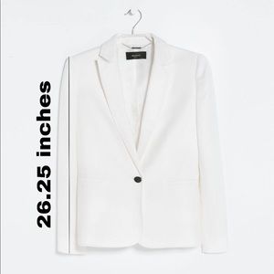 MANGO structured 100% linen blazer